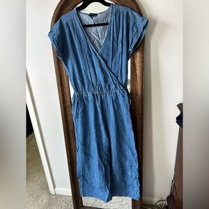 J. Crew Blue Denim Jumpsuit